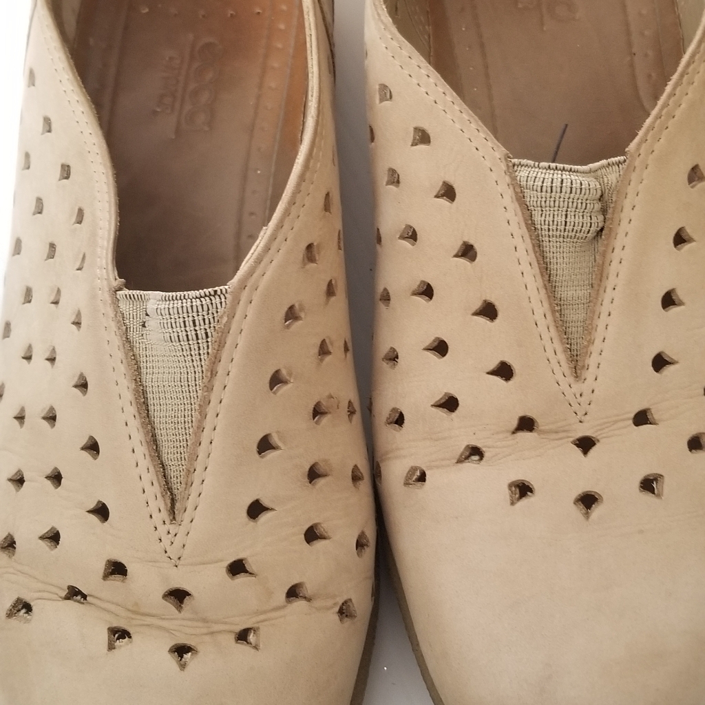 Ecco Tan Leather Comfort Shoes Eur Size 40